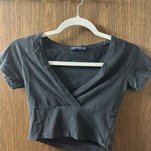 Brandy Melville Black Crop Top